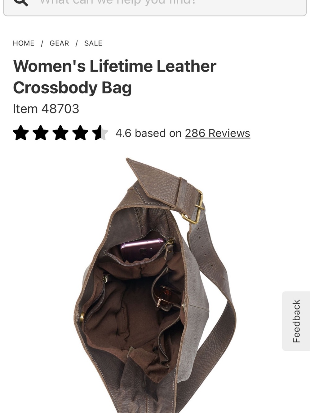 Duluth Trading Co Everyday Leather Hobo Shoulder Bag in Dark Brown - Picture 13 of 16